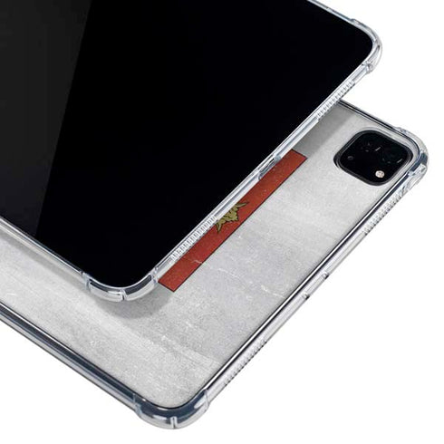 Poland Flag Distressed iPad Pro 11in (2024) Clear Case